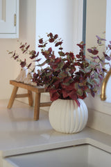 Faux Flowers - Burgundy Eucalyptus Spray