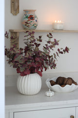 Faux Flowers - Burgundy Eucalyptus Spray