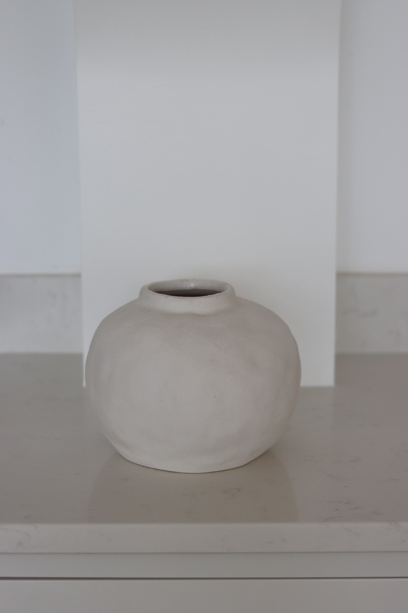 Dimpled Round Ceramic Vase