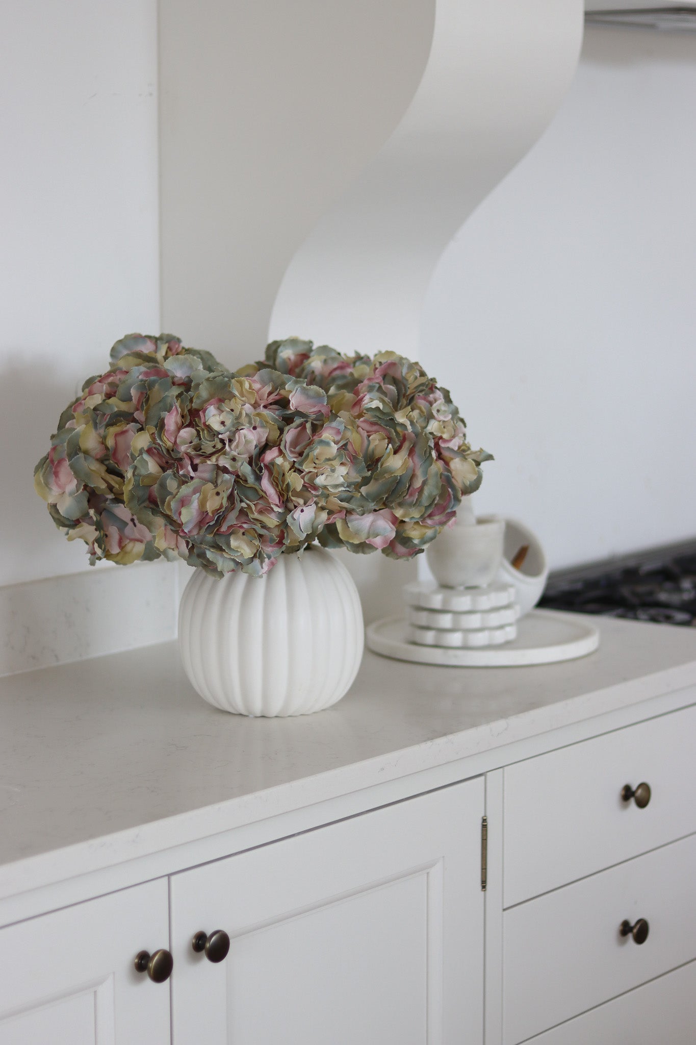 Faux Flowers - Lavender Hydrangea Stem