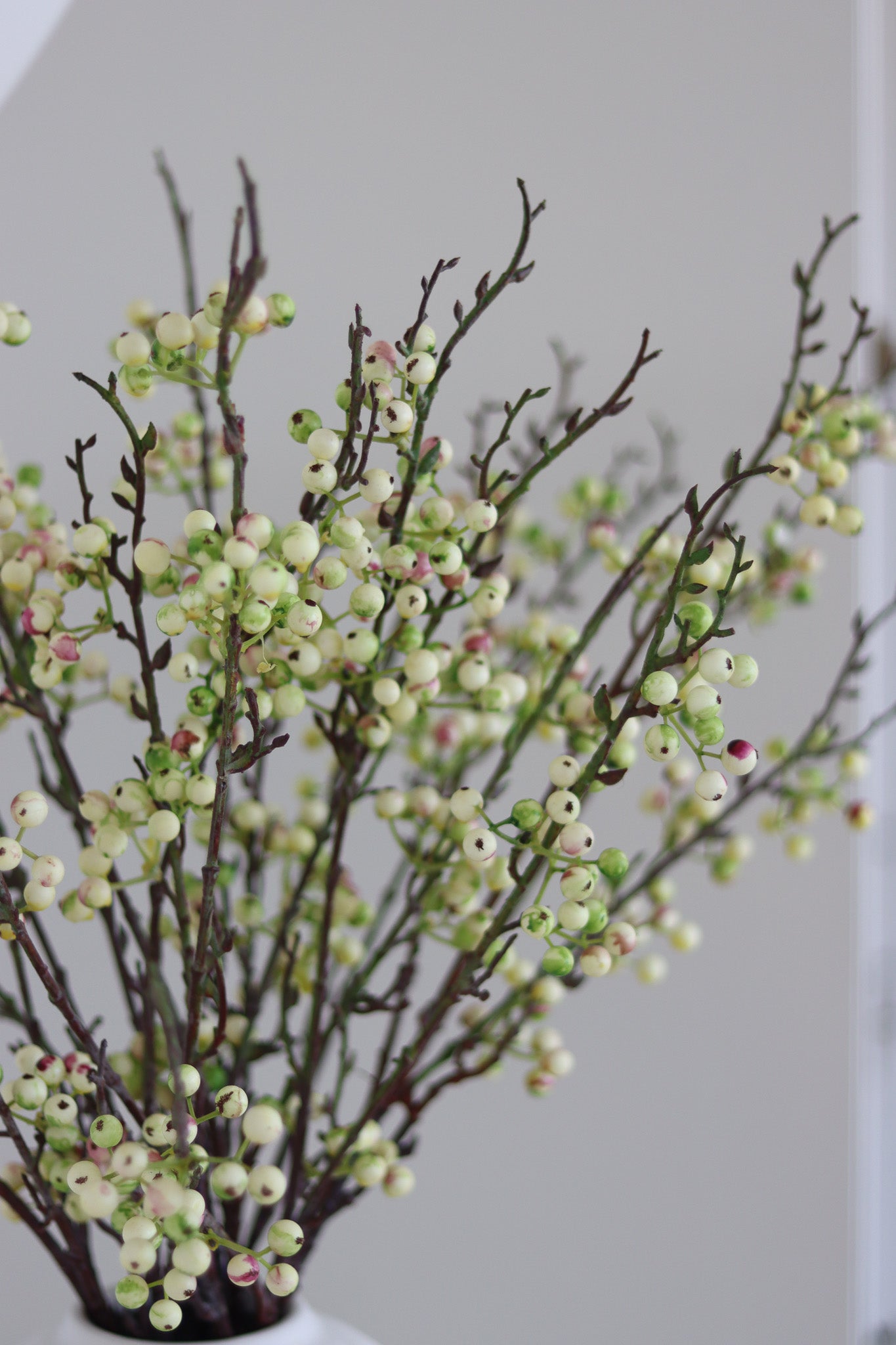 Faux Flower Arrangement Bundle – Green Berry