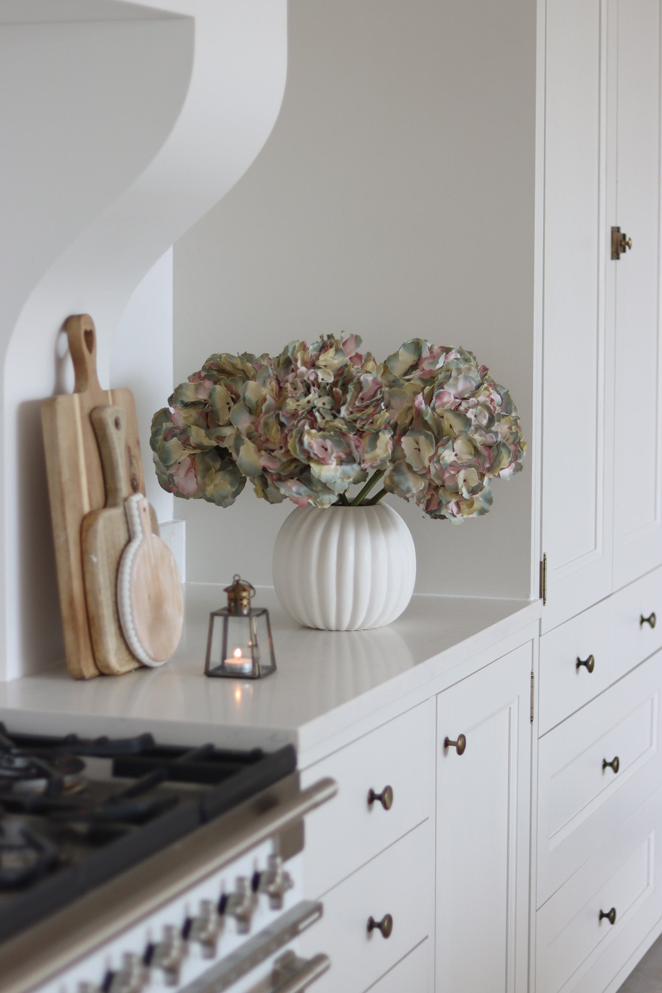 Faux Flowers - Lavender Hydrangea Stem