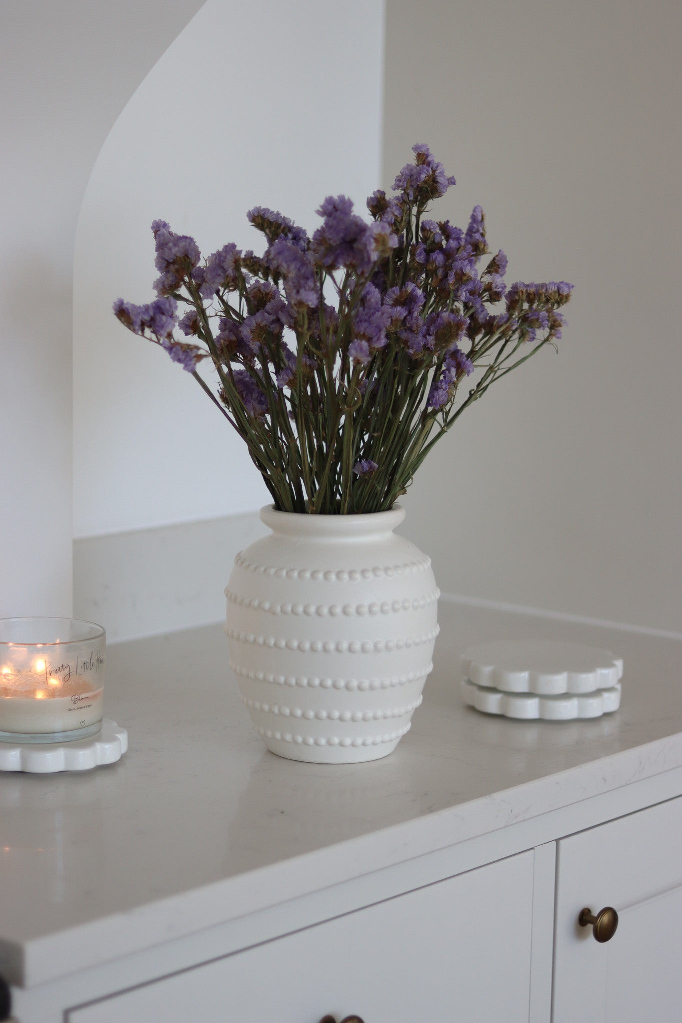 Ceramic Vase – Beaded