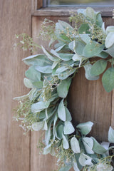 Faux Lambs Ear Wreath