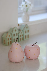 Large Pink Apple & Pear Set
