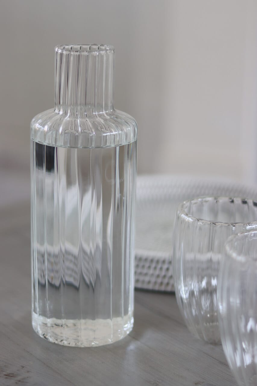 Glass Carafe - Rippled