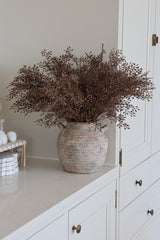Faux Flowers - Wattle Spray - Brown
