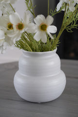 Irregular White Ceramic Vase