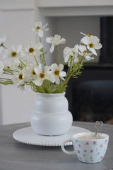 Irregular White Ceramic Vase